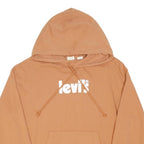 LEVI'S Womens Beige Pullover Hoodie L Cotton Blend Casual Sweatshirt