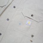 CARHARTT Mens Beige Workwear Shirt XL Cotton Blend Long Sleeve Button Down