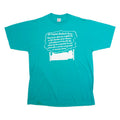 JERZEES AP English Students Quote Mens T-Shirt Green 90s USA XL