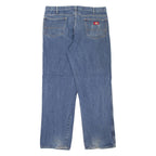 DICKIES Workwear Mens Jeans Blue Regular Straight W38 L34