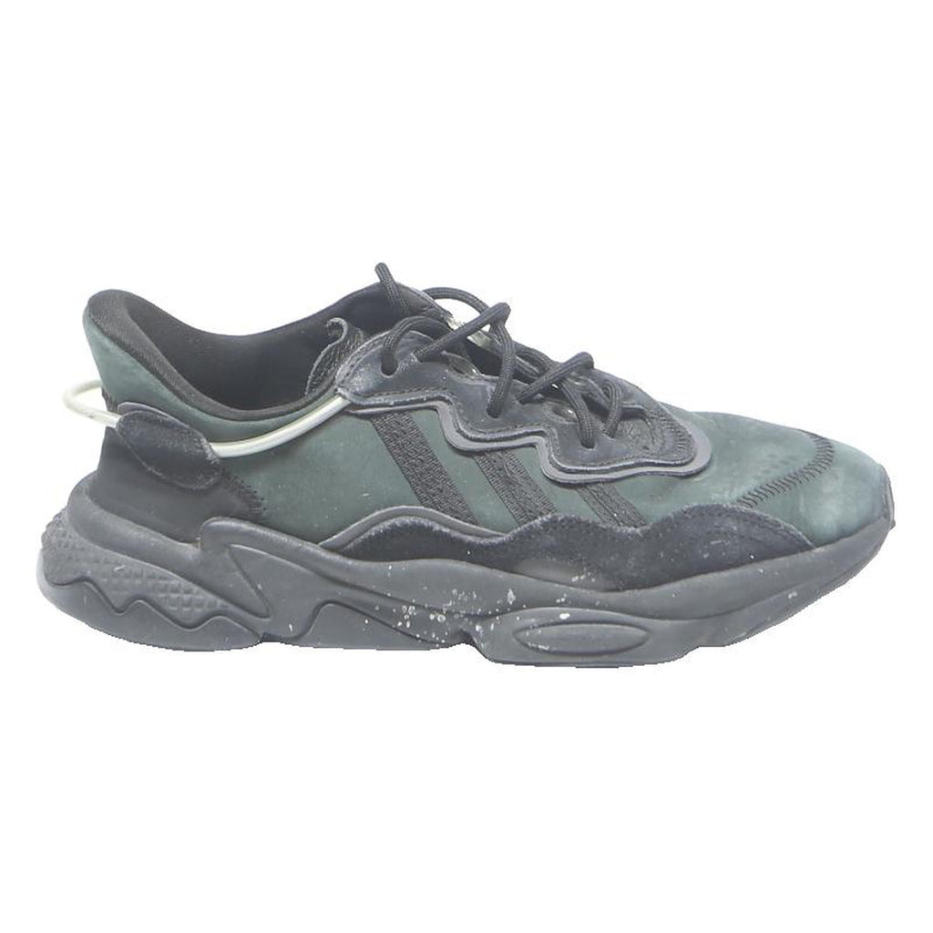 ADIDAS Ozweego Womens Black & Dark Green Synthetic Trainers UK 6 Chunky Sport