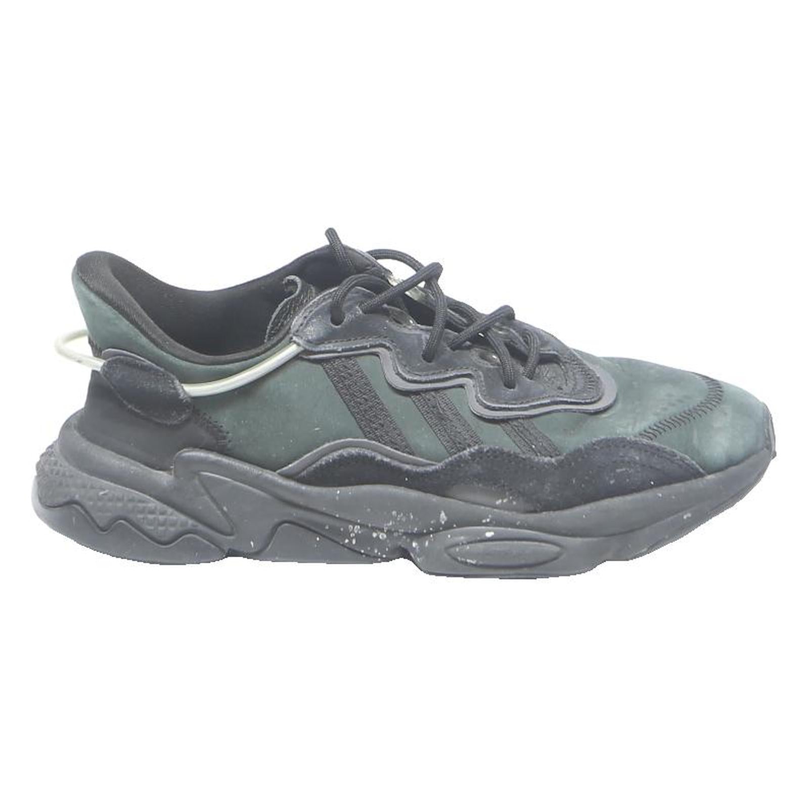 ADIDAS Ozweego Womens Black & Dark Green Synthetic Trainers UK 6 Chunky Sport