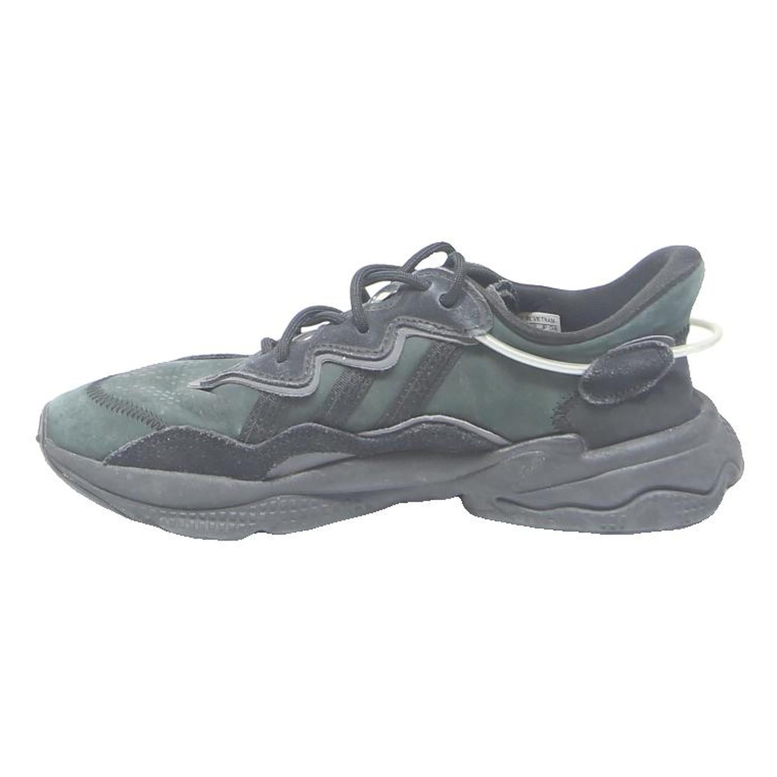 ADIDAS Ozweego Womens Black & Dark Green Synthetic Trainers UK 6 Chunky Sport