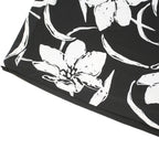 LAUREN RALPH LAUREN Womens Black & White Floral Sleeveless Day Dress Polyester