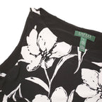 LAUREN RALPH LAUREN Womens Black & White Floral Sleeveless Day Dress Polyester