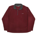 CRAGHOPPERS Mens Maroon Polyester Plain Pullover Crew Neck Basic Knit XL Outdoor