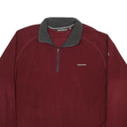 CRAGHOPPERS Mens Maroon Polyester Plain Pullover Crew Neck Basic Knit XL Outdoor