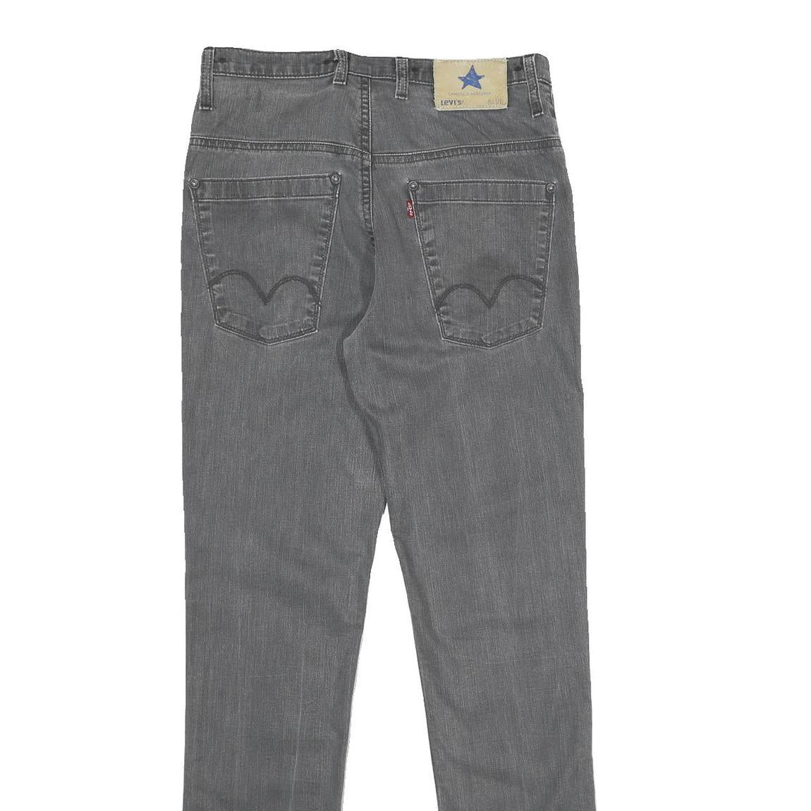 LEVI'S Blue Star Mens Jeans Grey Regular Straight Denim Medium W30 L32