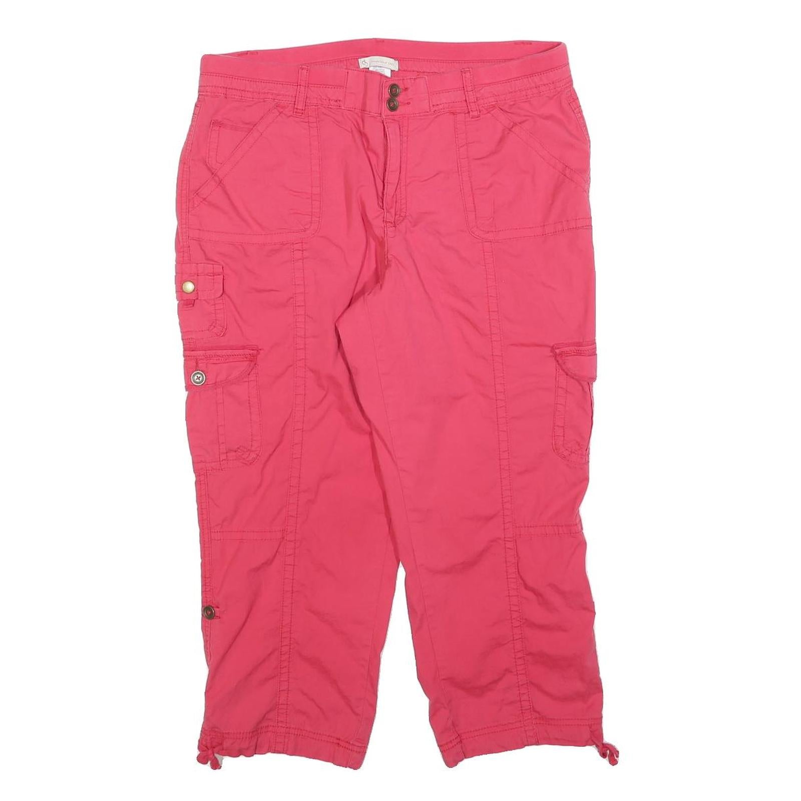 CB Womens Shorts Pink Cargo M W32 Casual Cotton Blend Pocket Design