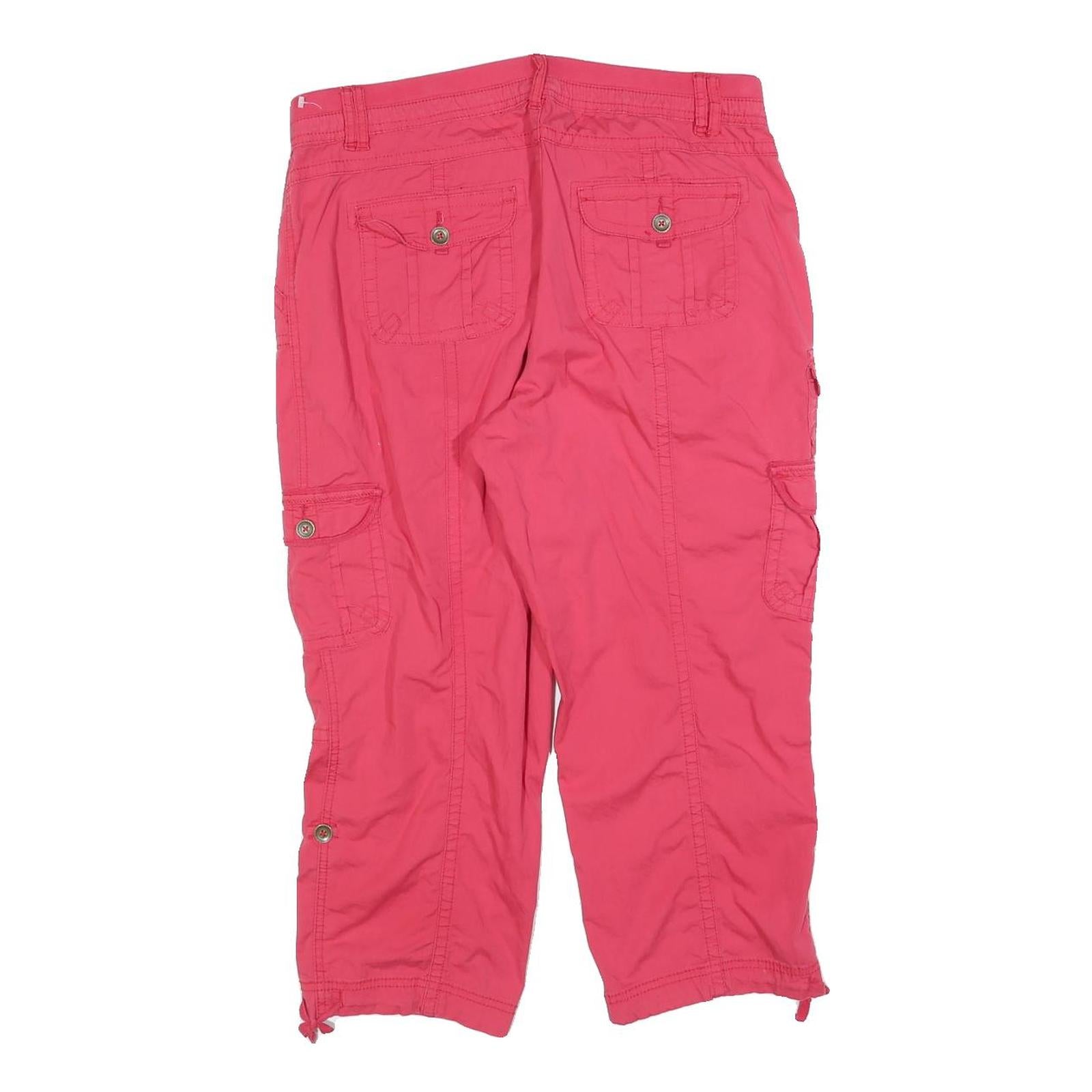 CB Womens Shorts Pink Cargo M W32 Casual Cotton Blend Pocket Design