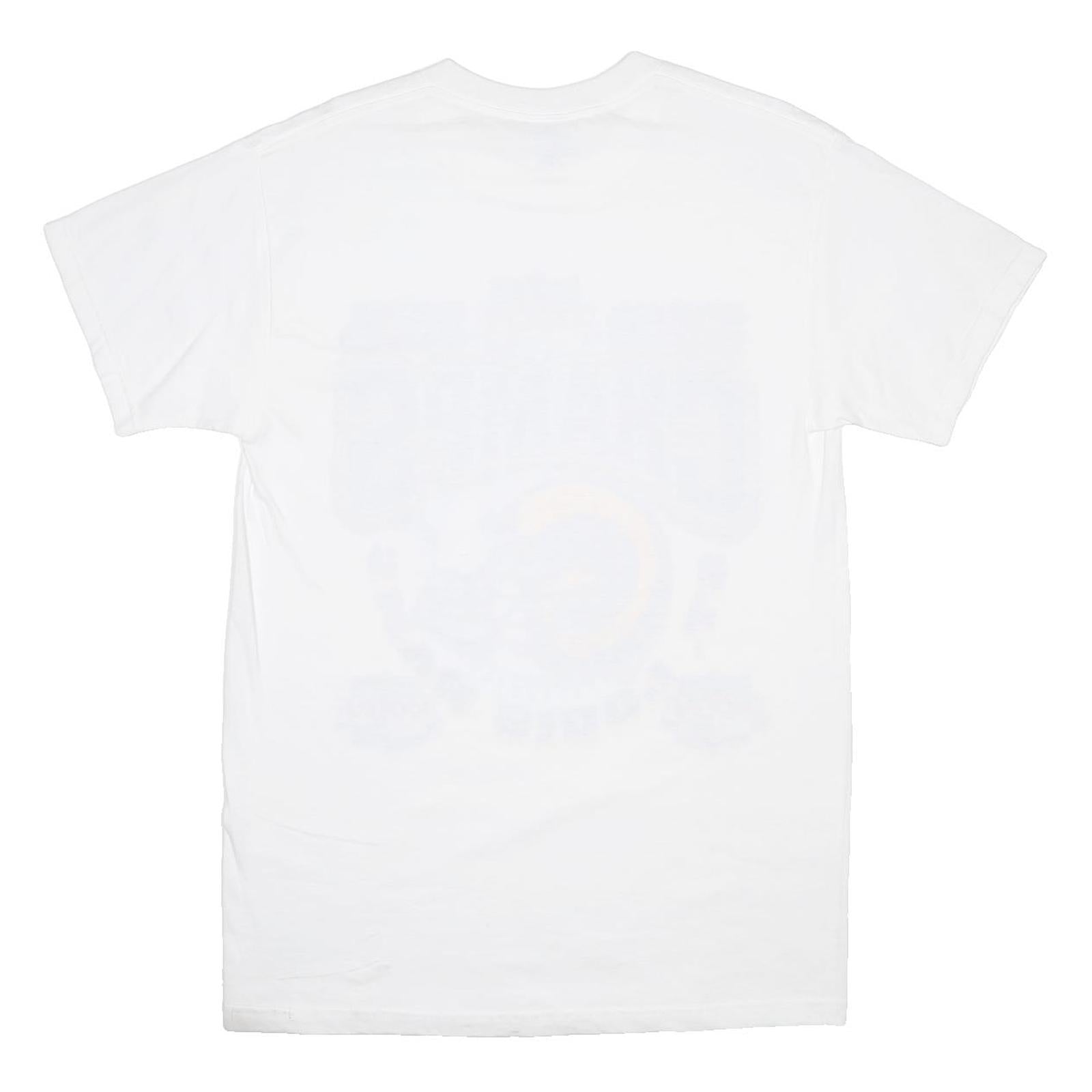DELTA Mens White St Louis Rams Graphic T-Shirt M Short Sleeve Crew Neck Super