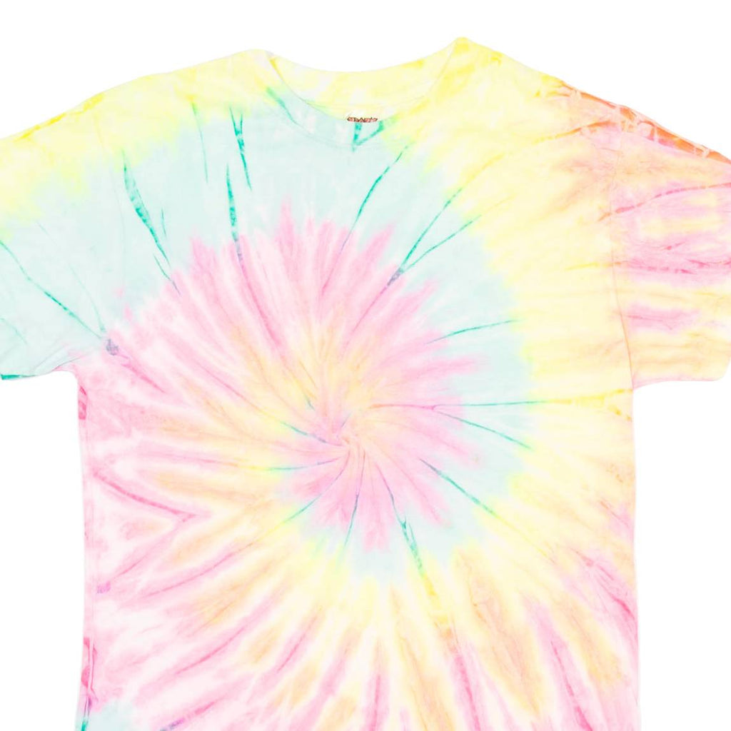 KRAZY TEES Tie Dye Womens T-Shirt Pink S