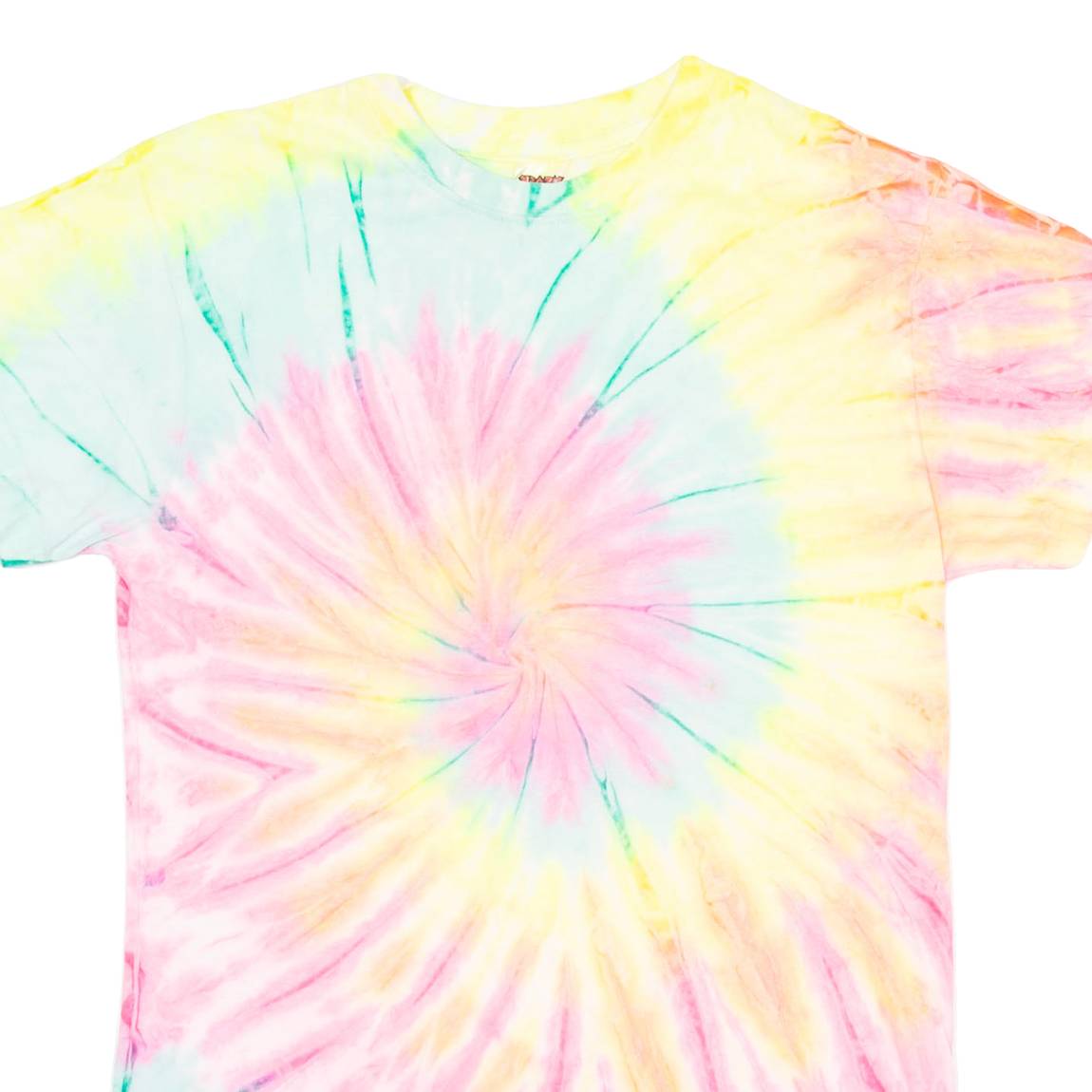 KRAZY TEES Tie Dye Womens T-Shirt Pink S