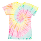 KRAZY TEES Tie Dye Womens T-Shirt Pink S