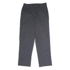 DICKIES Mens Polyester Blend Black Regular Straight Trousers W32 L32 Workwear