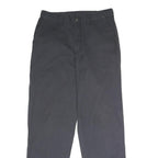 DICKIES Mens Polyester Blend Black Regular Straight Trousers W32 L32 Workwear