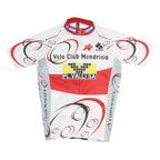 OSSOS Mens White & Red Graphic Cycling Jersey S Short Sleeve Zip Neck