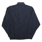 EPOCHE Mens Navy Blue Bomber Jacket 2XL Polyester Zip Long Sleeve Regular Fit