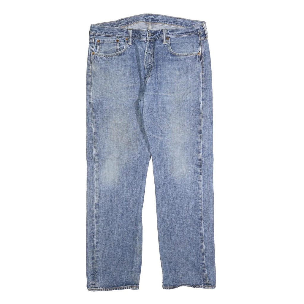 LEVI'S 501 Mens Jeans Blue Regular Straight Denim Light W38 L32 Classic Fit