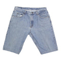WRANGLER Mens Denim Blue Shorts L W36 Classic Fit Cotton Blend Casual