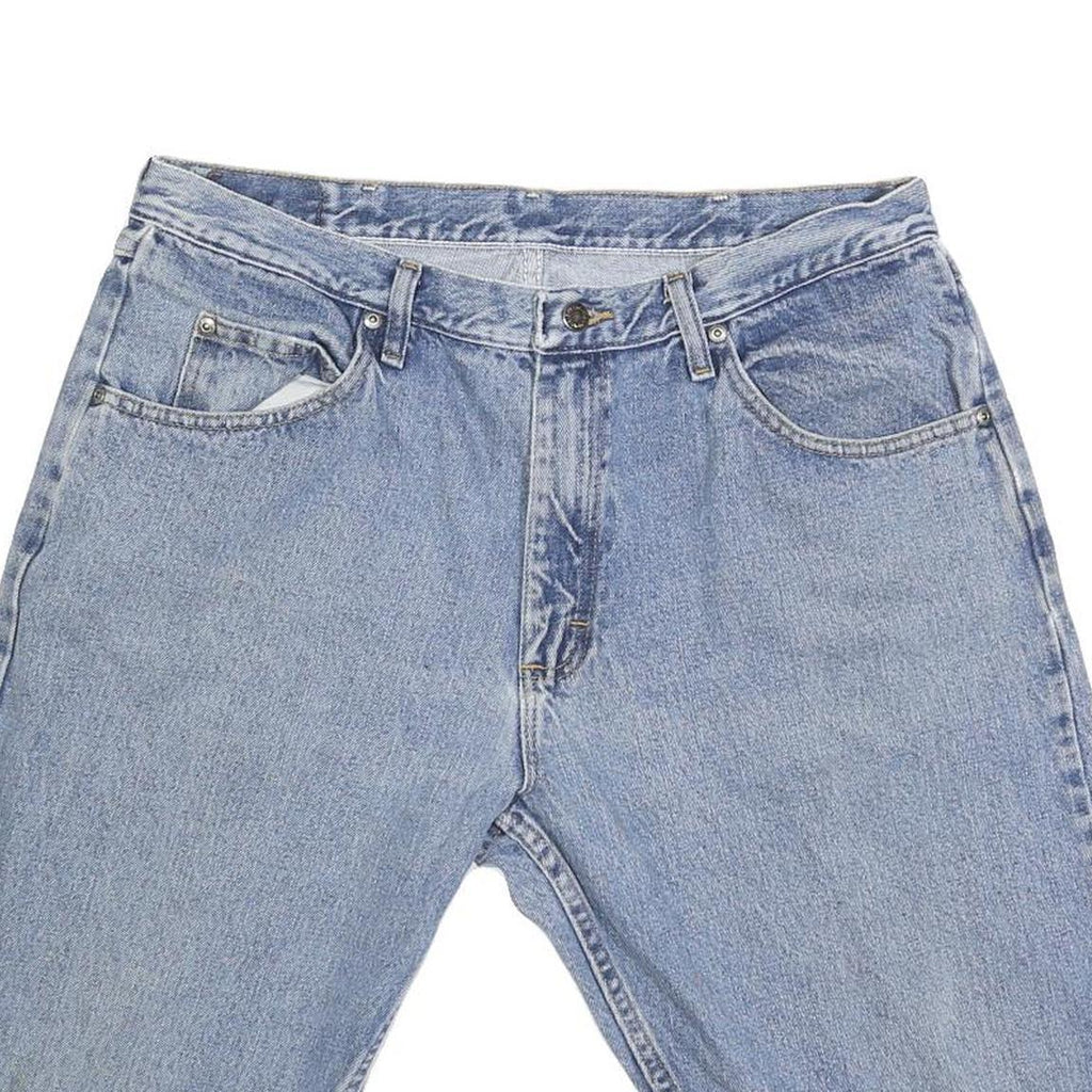 WRANGLER Mens Denim Blue Shorts L W36 Classic Fit Cotton Blend Casual