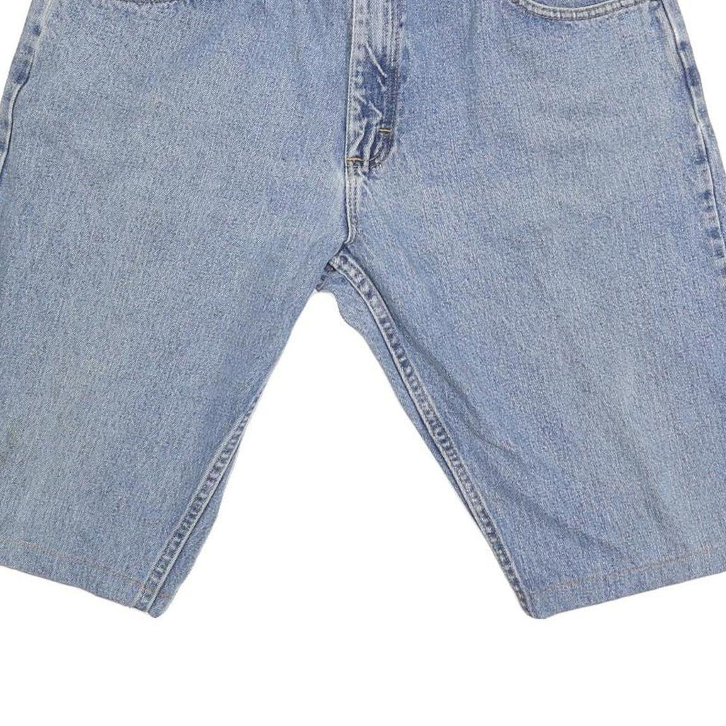 WRANGLER Mens Denim Blue Shorts L W36 Classic Fit Cotton Blend Casual