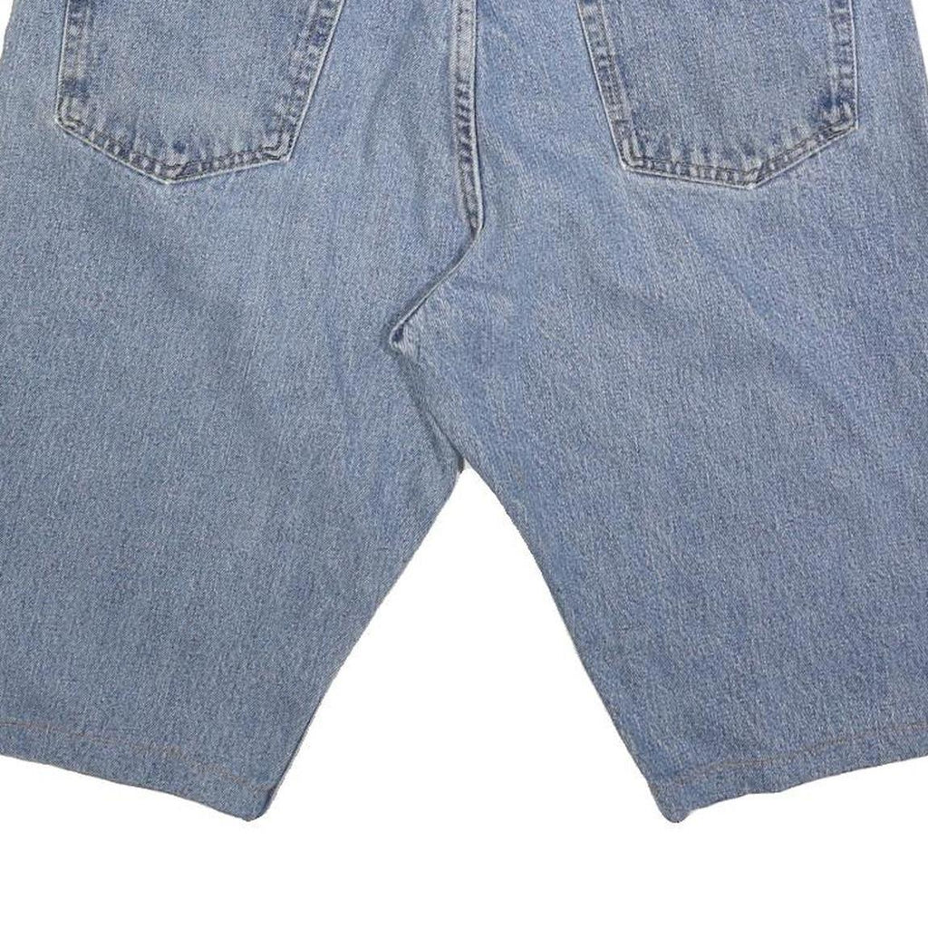 WRANGLER Mens Denim Blue Shorts L W36 Classic Fit Cotton Blend Casual