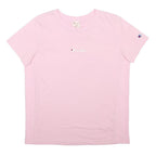 CHAMPION Womens Pink Graphic T-Shirt S Short Sleeve Crew Neck Casual Logo