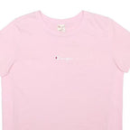 CHAMPION Womens Pink Graphic T-Shirt S Short Sleeve Crew Neck Casual Logo