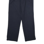 VECCHIA MANIERA Womens Cotton Navy Classic Straight Trousers W28 L32 Elegant