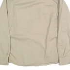 CARHARTT Womens Beige Shirt S Cotton Blend Button Pocket Casual Workwear