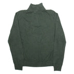 NAUTICA Mens Jumper Green 1/4 Zip Tight Knit M