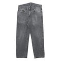 CARHARTT Mens Jeans Grey Regular Straight Denim Medium W32 L26 Zip Cotton