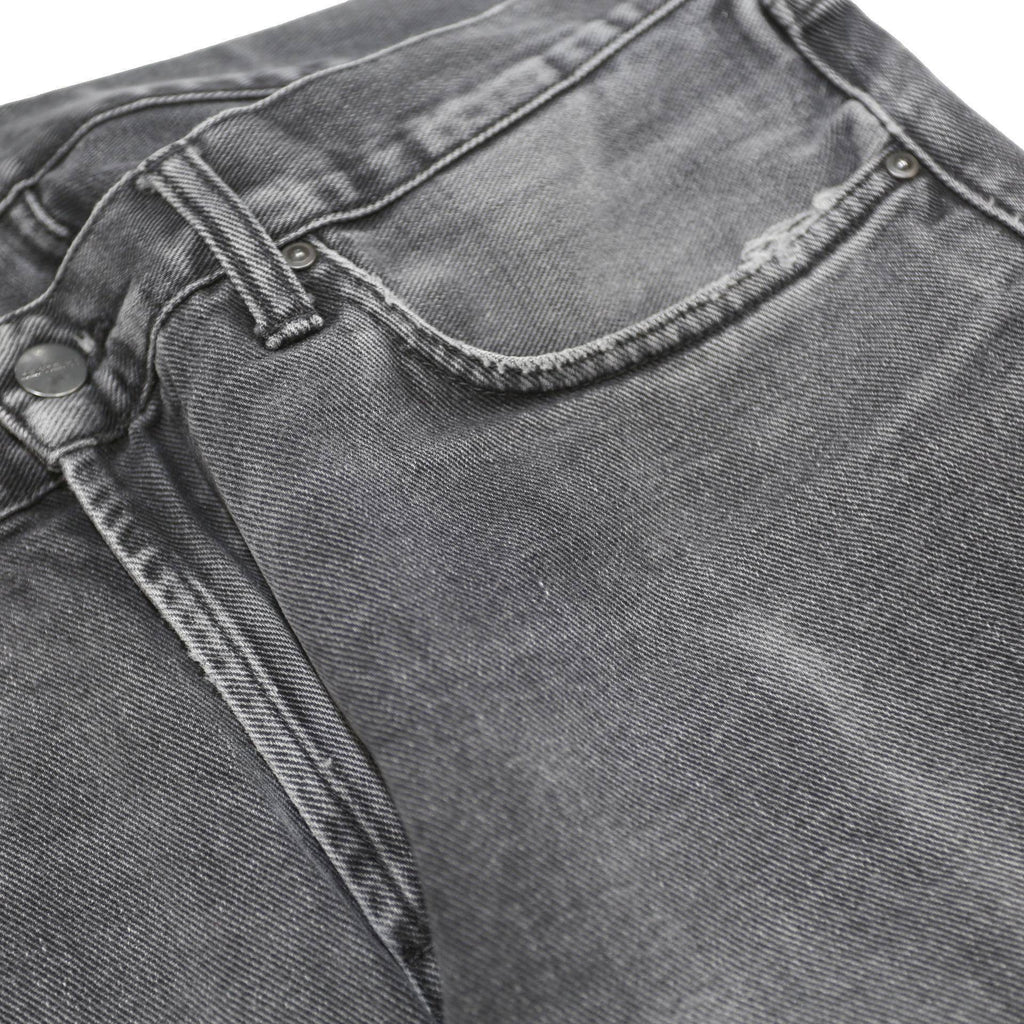 CARHARTT Mens Jeans Grey Regular Straight Denim Medium W32 L26 Zip Cotton