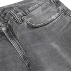 CARHARTT Mens Jeans Grey Regular Straight Denim Medium W32 L26 Zip Cotton