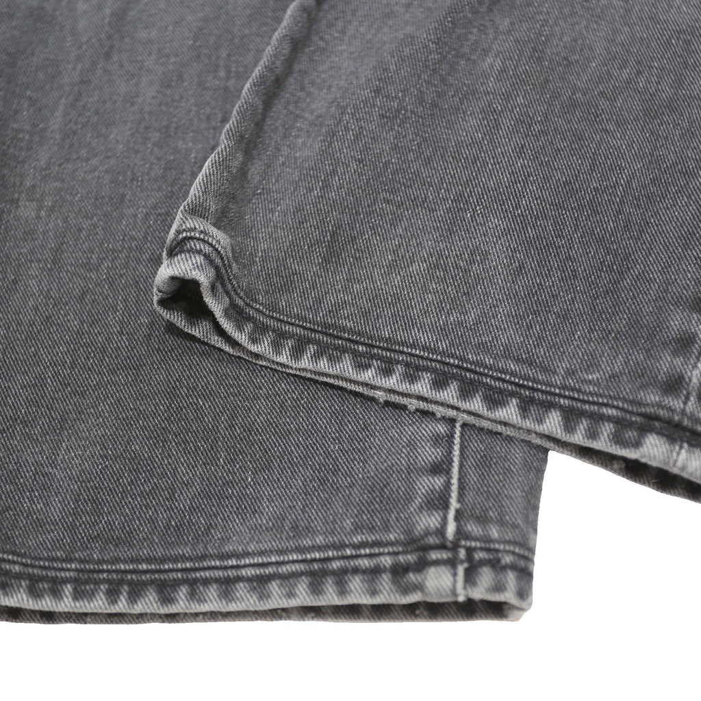 CARHARTT Mens Jeans Grey Regular Straight Denim Medium W32 L26 Zip Cotton