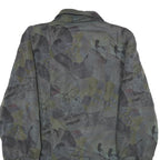 DEL MOD INTERNATIONAL Womens Grey Jacket UK 12 Polyester Zip Patterned Casual