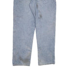 CARHARTT Mens Relaxed Blue Denim Jeans W40 L34 Casual Workwear Cotton Blend Zip