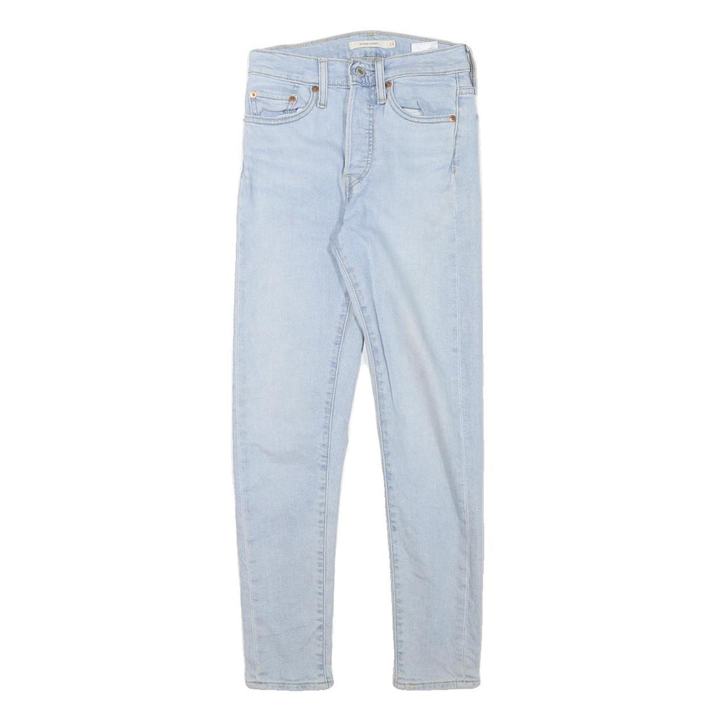 LEVI'S Womens Jeans Light Blue Slim Skinny Denim W24 L26 Stretch Cotton