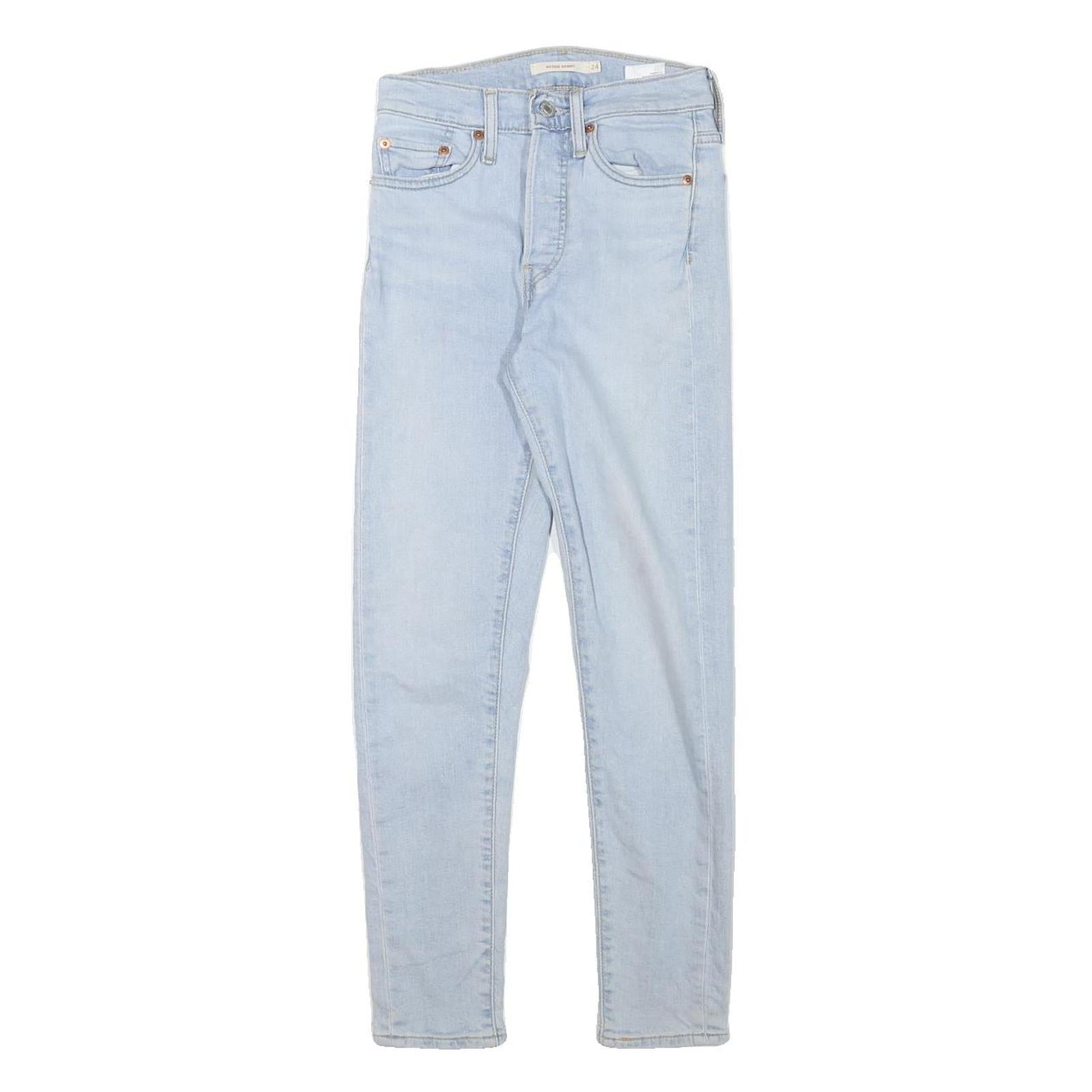 LEVI'S Womens Jeans Light Blue Slim Skinny Denim W24 L26 Stretch Cotton