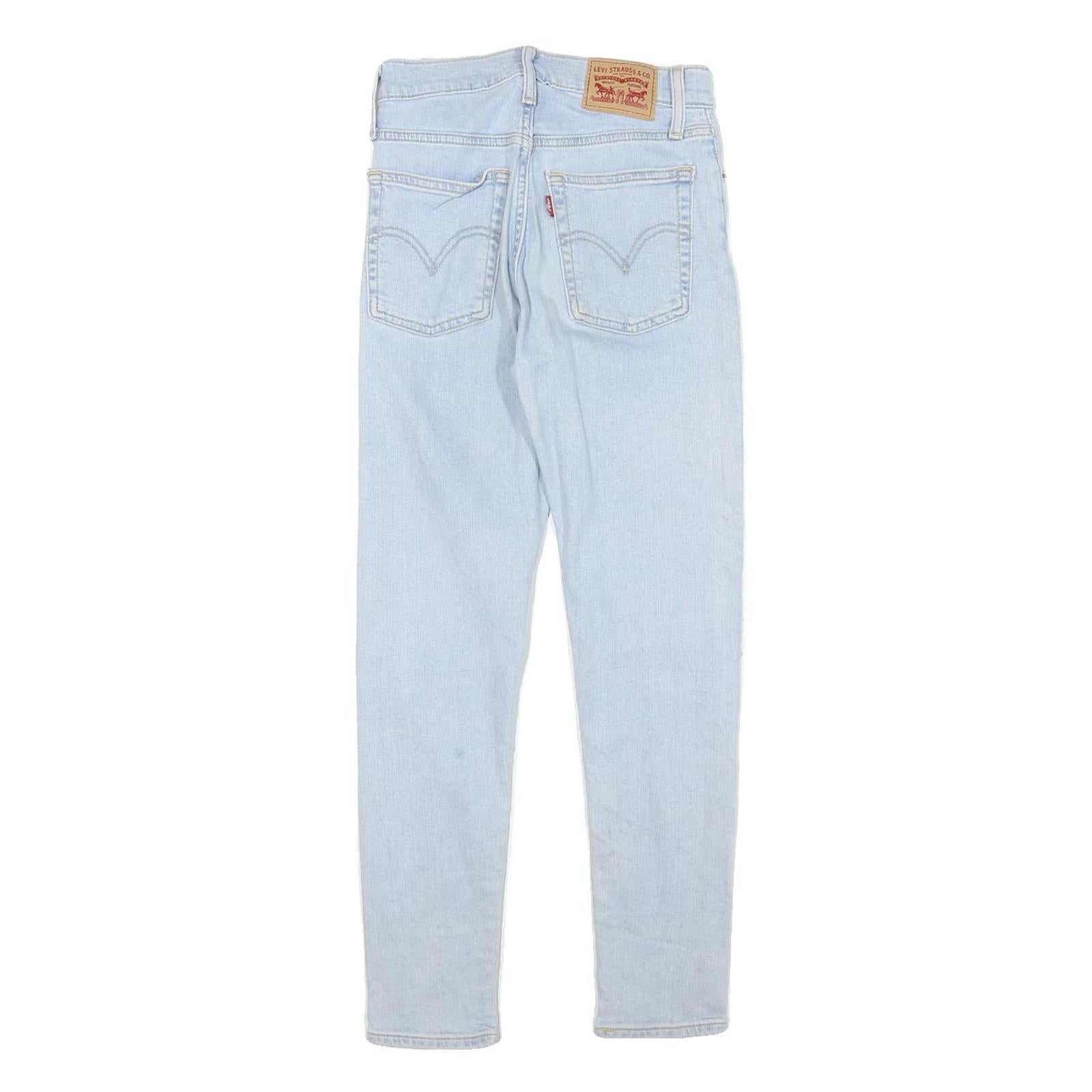 LEVI'S Womens Jeans Light Blue Slim Skinny Denim W24 L26 Stretch Cotton