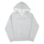 ADIDAS Womens Grey Hoodie L Cotton Blend Pullover Casual Lightweight Comfort