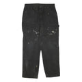 DICKIES Mens Jeans Black Regular Straight Denim W36 L30 Workwear Utility
