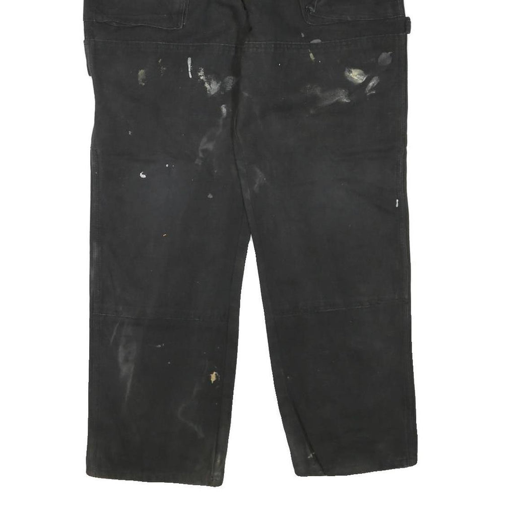 DICKIES Mens Jeans Black Regular Straight Denim W36 L30 Workwear Utility