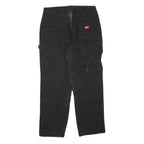 DICKIES Mens Jeans Black Regular Straight Denim W36 L30 Workwear Utility
