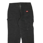 DICKIES Mens Jeans Black Regular Straight Denim W36 L30 Workwear Utility