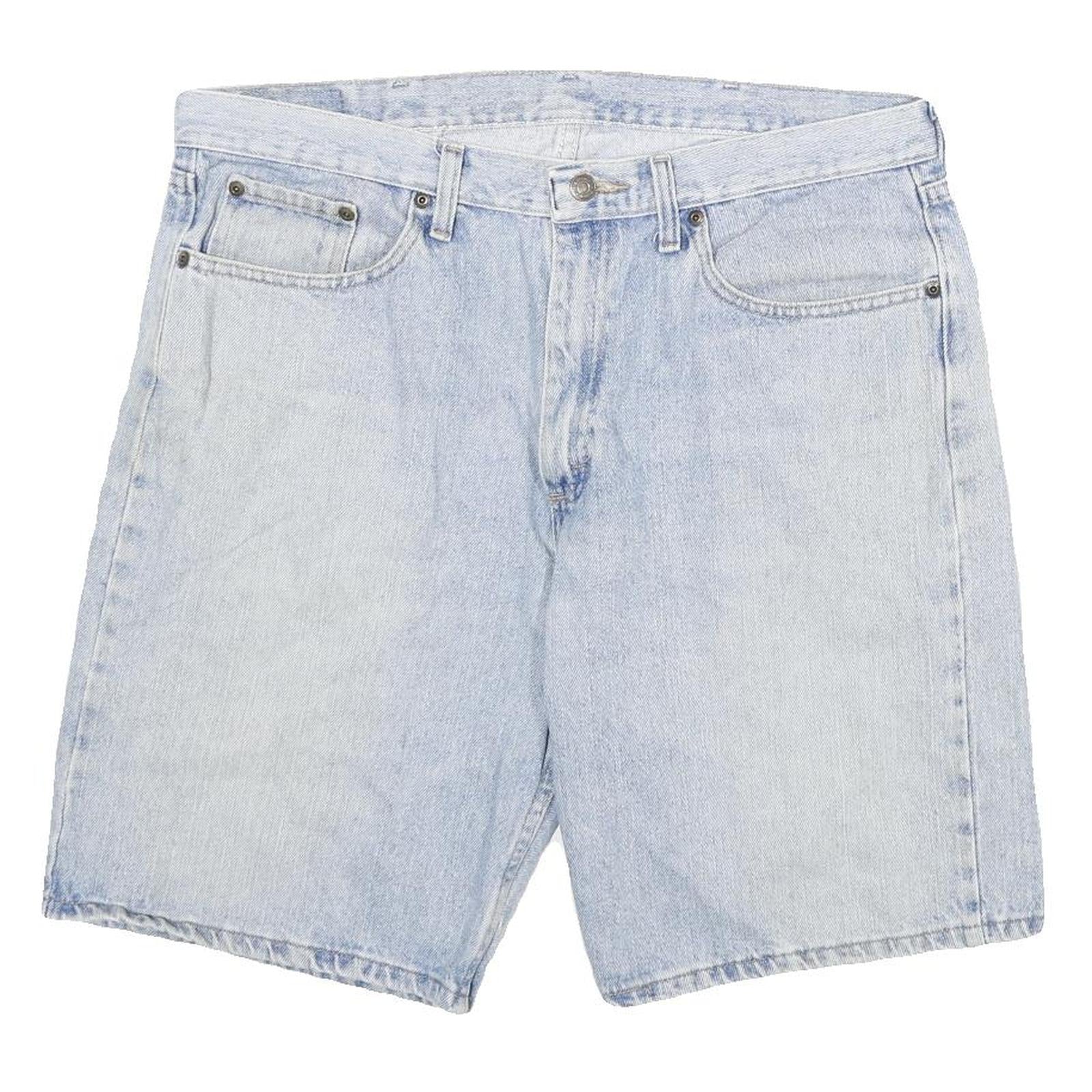 WRANGLER Mens Denim Blue Casual Shorts 2XL W36 Cotton Blend Comfort Style