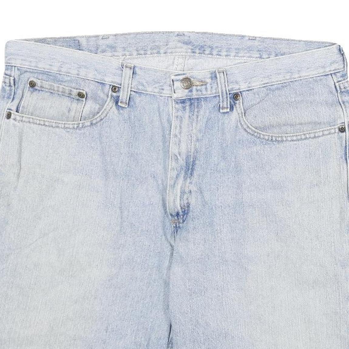 WRANGLER Mens Denim Blue Casual Shorts 2XL W36 Cotton Blend Comfort Style