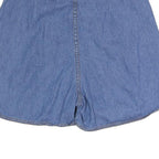 BOLERO Womens Blue Cotton Blend Denim Mini Skort S Button Front Casual