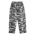 Camo Cargo Mens Trousers Grey Relaxed Straight W26 L28